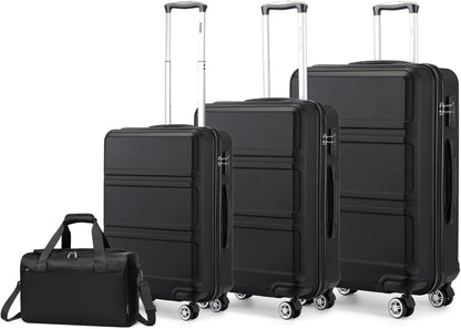KONO Kofferset Hartschale TSA Schloss Trolleys 55/65/74cm & Tasche