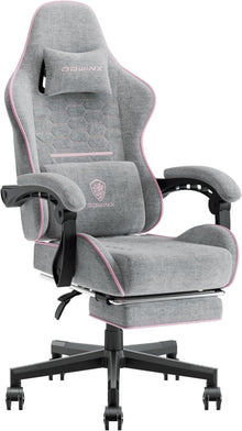 Ergonomischer Gaming Stuhl mit Massage-Funktion und Fußstütze
