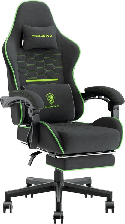 Ergonomischer Gaming Stuhl mit Massagefunktion und Fußstütze