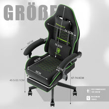 Dowinx Gaming Stuhl Bürostuhl mit Massage und Fußstütze