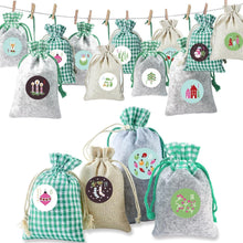 Adventskalender zum Befüllen Stoffsäckchen