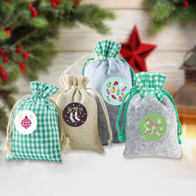 Adventskalender zum Befüllen Stoffsäckchen