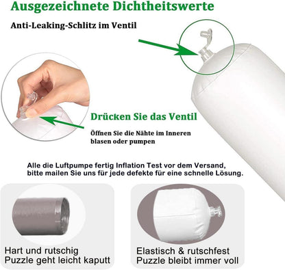 Puzzlematte für bis 1500 Puzzle Teile Schwarz Anti-Leck-Design