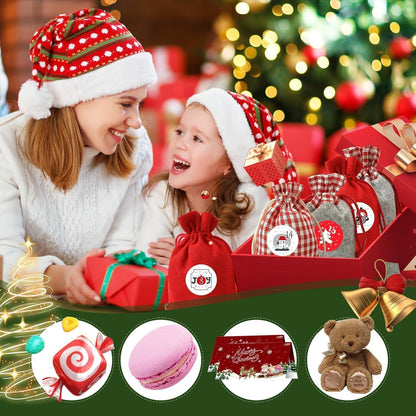 Adventskalender zum Befüllen Stoffsäckchen Kinder 2024