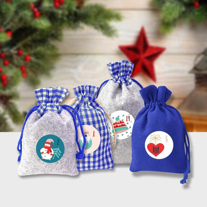 Adventskalender zum Befüllen Stoffsäckchen Weihnachtskalender Groß Kinder 2024