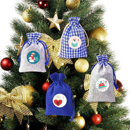 Adventskalender zum Befüllen Stoffsäckchen Weihnachtskalender Groß Kinder 2024