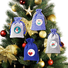 Adventskalender zum Befüllen Stoffbeutel Weihnachtskalender Set