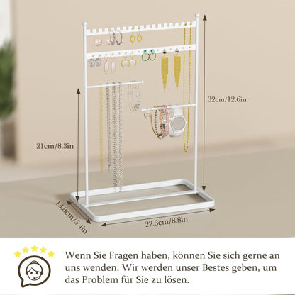 Schmuck-Organizer 32cm Hoch, 4 bar Schmuckständer
