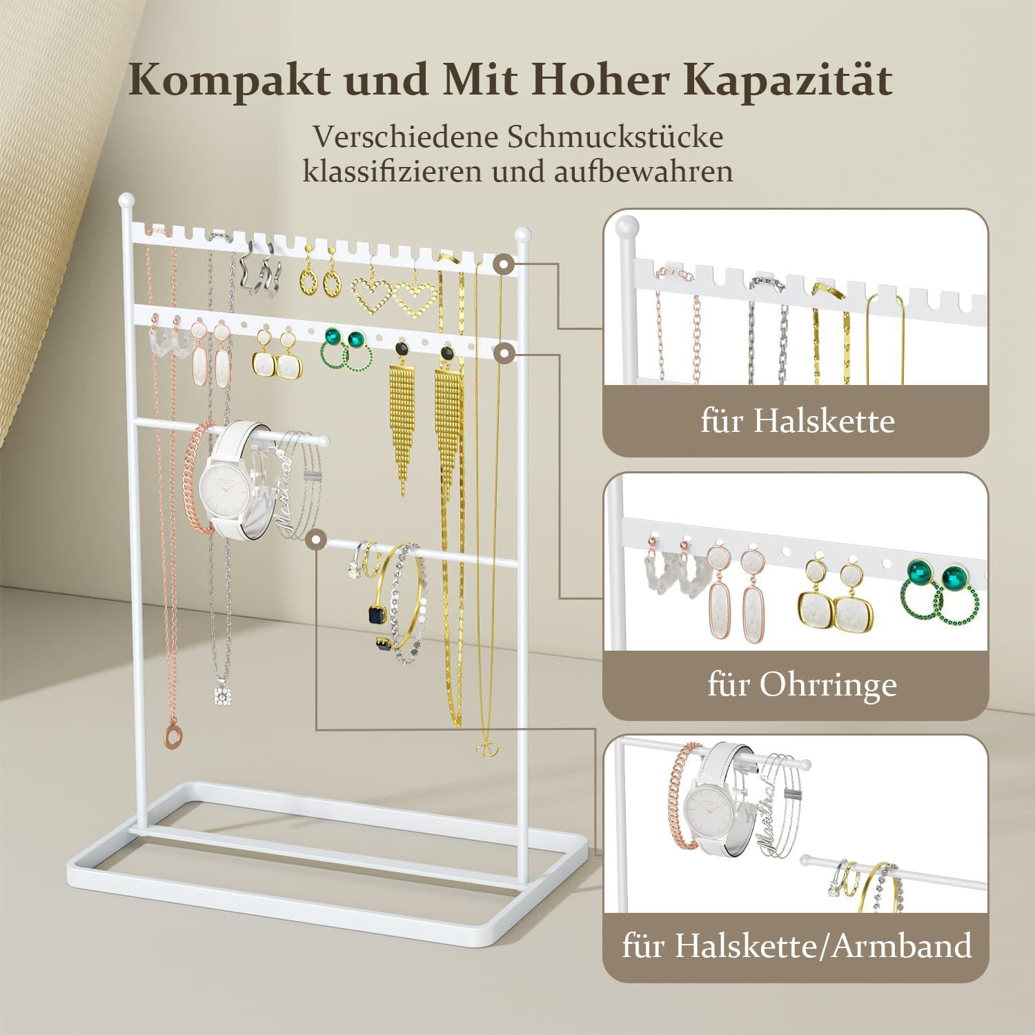 Schmuckständer 32cm Hoch 4 bar Schmuckorganizer