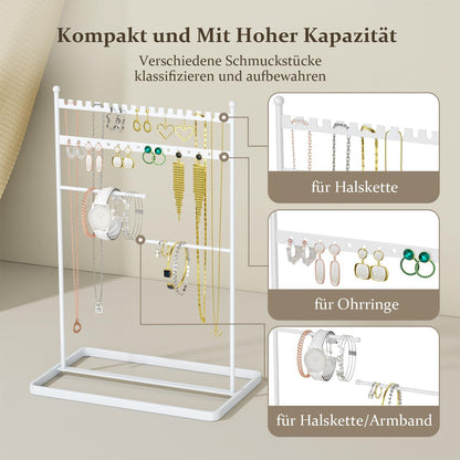 Schmuckständer 32cm Hoch 4 bar Schmuckorganizer