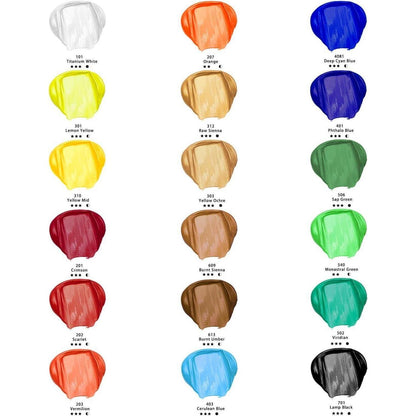 Artecho Acrylfarben Set 18x 36ml, Acrylic