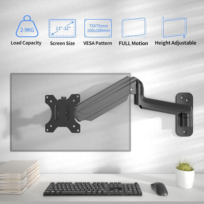 Monitor Wandhalterung für 13-32 Zoll Bildschirme bis 9