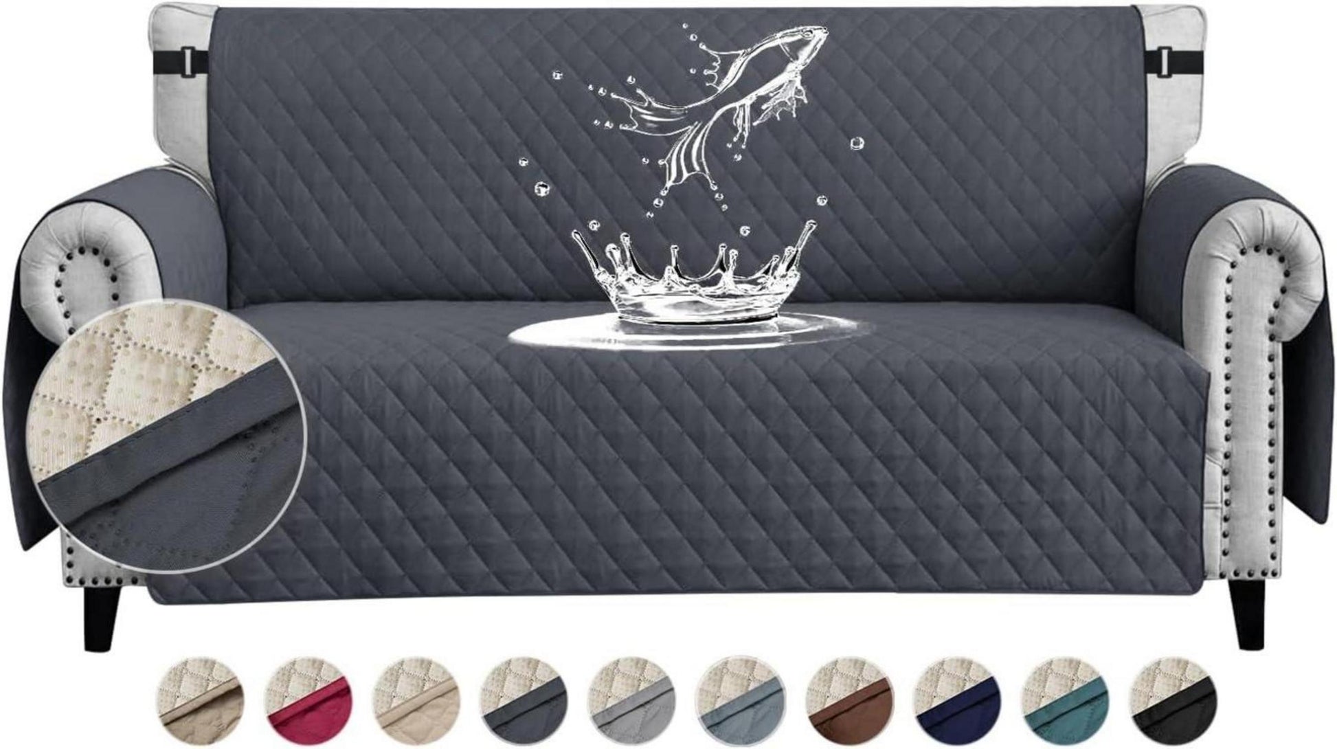 Wasserdichter Sofabezug mit Seitentaschen für Haustiere