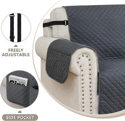 Wasserdichter Sofabezug 3 Sitzer Dicke Sofaschoner Reversible Katzen