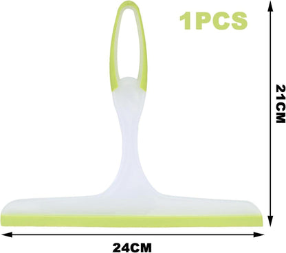 Grüner Duschabzieher Gummi 24*21cm für Dusche Spiegel