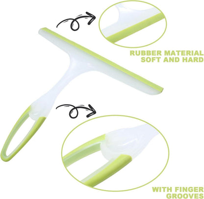 Duschabzieher Shower Squeegee Glasabzieher Grün 24x21cm