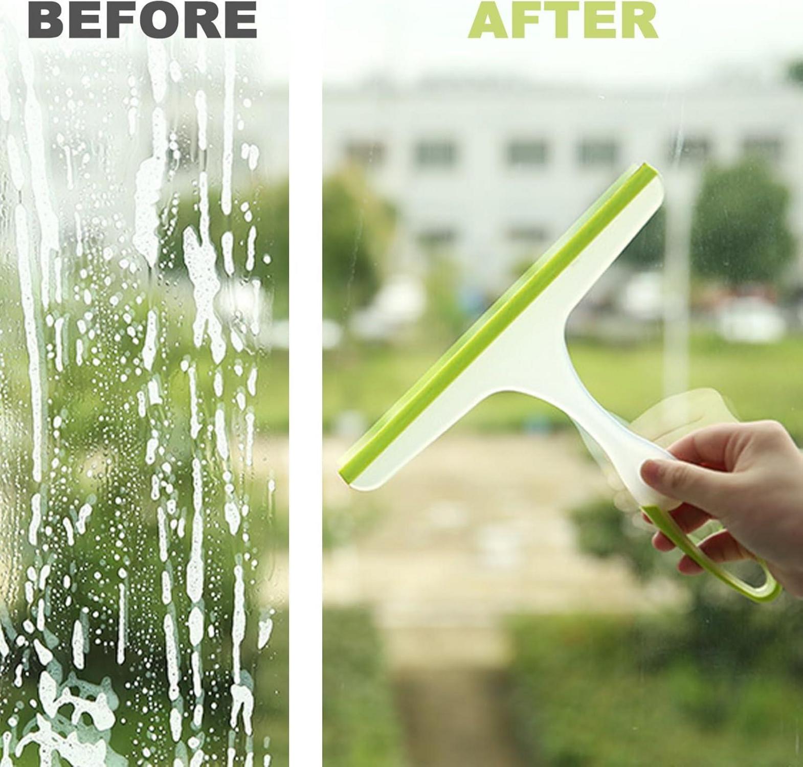 Duschabzieher Gummi Shower Squeegee Grün Badezimmer Glasflu00e4chen