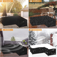 Dokon L-Form Gartenmöbel Abdeckung 600D Oxford Wasserdicht