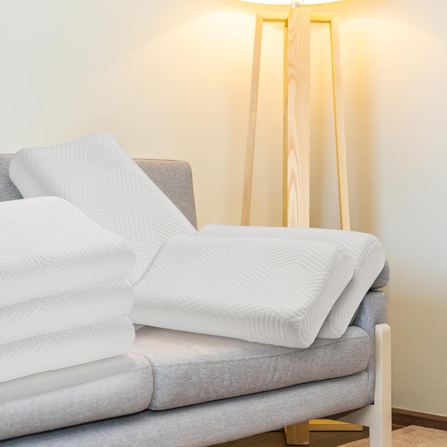 LAMB Höhenverstellbares Memory Foam Nackenstützkissen, 6er