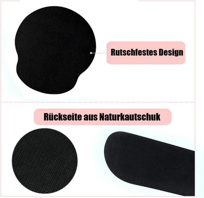 3-in-1 Handgelenkauflage Set für Gaming und Büro, ergonomisches Mauspad mit Gelkissen und Handauflage