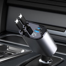 Einziehbares Auto Ladegerät 60W für iPhone Galaxy Google Pixel