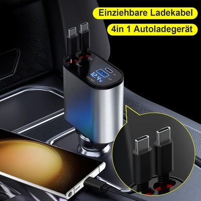 Einziehbares Auto Ladegerät 60W Typ-C Retractable Car