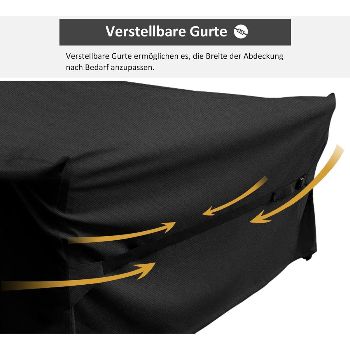 Wasserdichte Gartenmöbel Abdeckung 150x90x74cm mit Belüftung