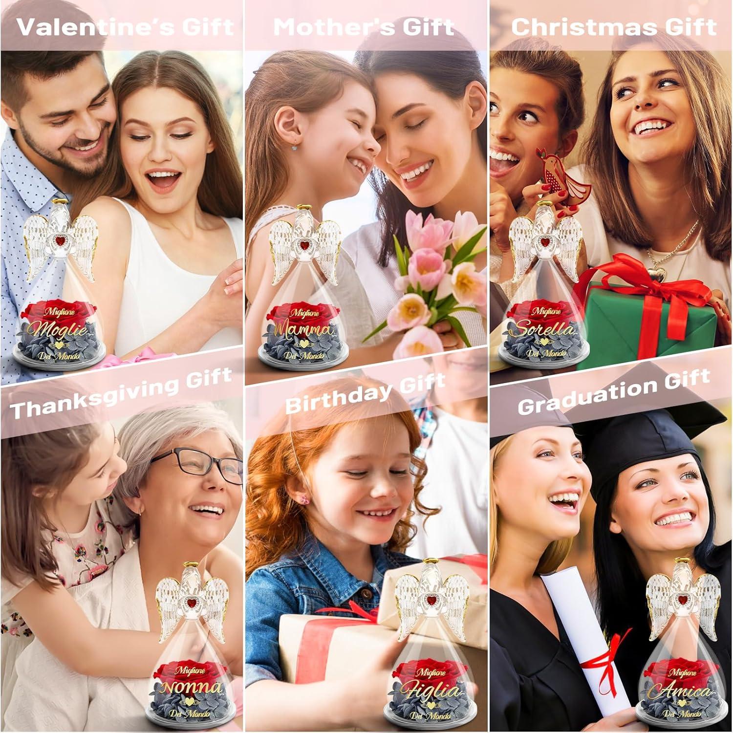 Ewige Rose Engel Figur Beste Mama Geschenk Frauen