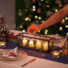 Teelichthalter Kerzenständer für Adventskranz, Schwarz