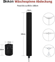 Schutzhülle für Wäschespinne 180xØ16cm Winterfest 420D