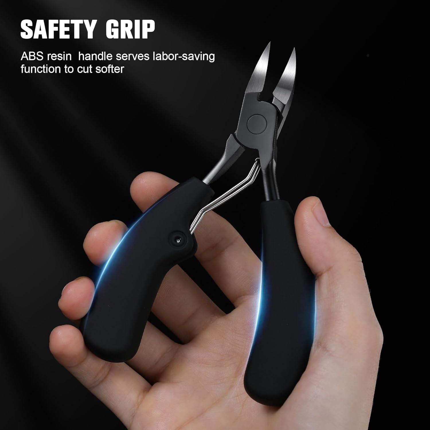 Nagelknipser - Nagelclipper-Set mit abgeschrägter Kante & gebogener Nagelschere