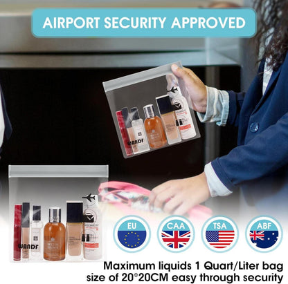 Transparenter Kulturbeutel für Flüssigkeiten, 20x20cm (2