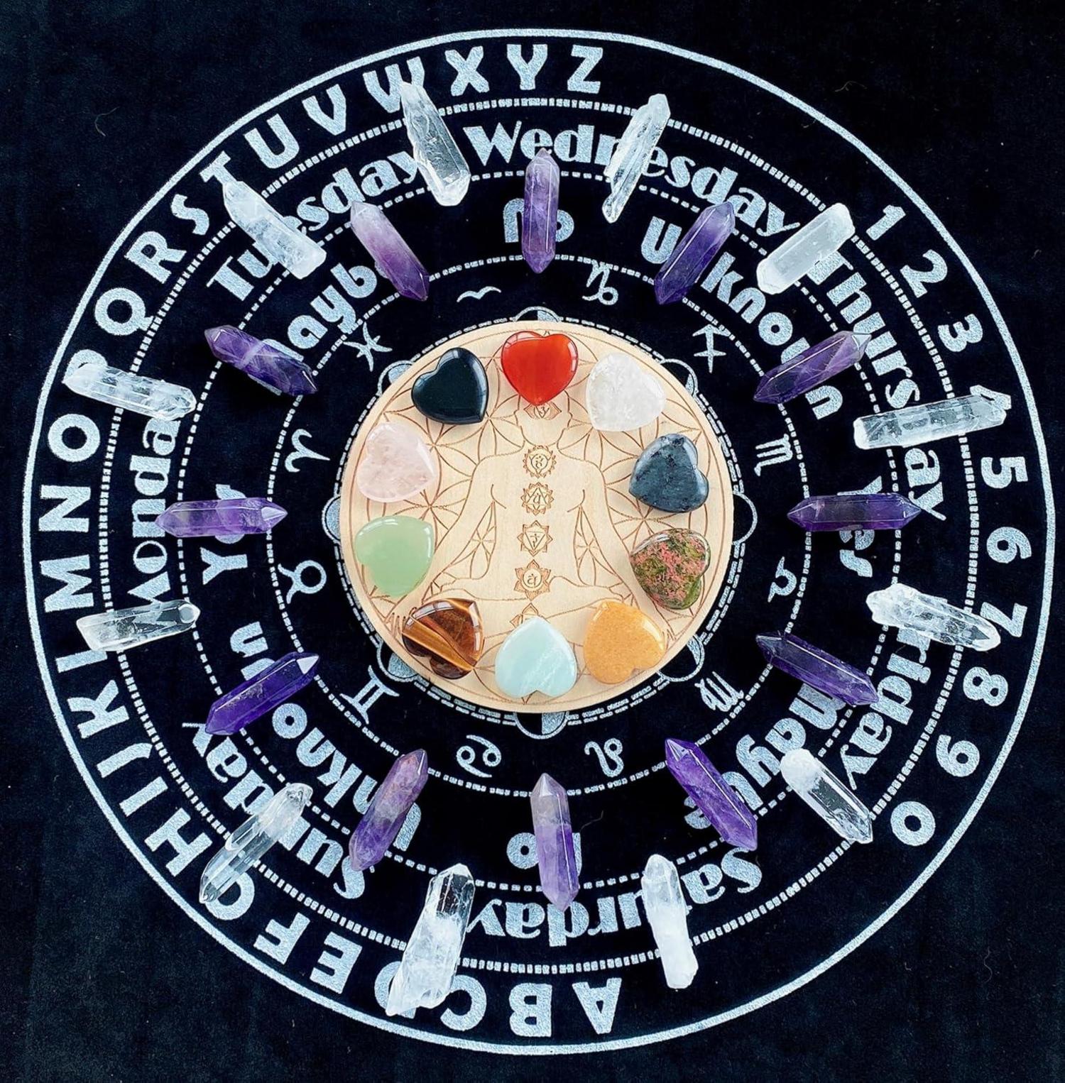 Natürliche Edelsteine Herz Set 20 Stück Chakra Meditation Healing Love