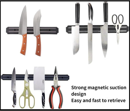 Magnetischer Messerhalter Edelstahl 25cm schwarz