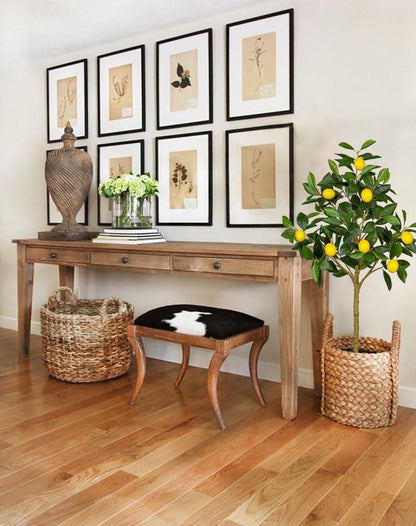 Künstlicher Zitronenbaum 90cm im Topf für drinnen und draußen