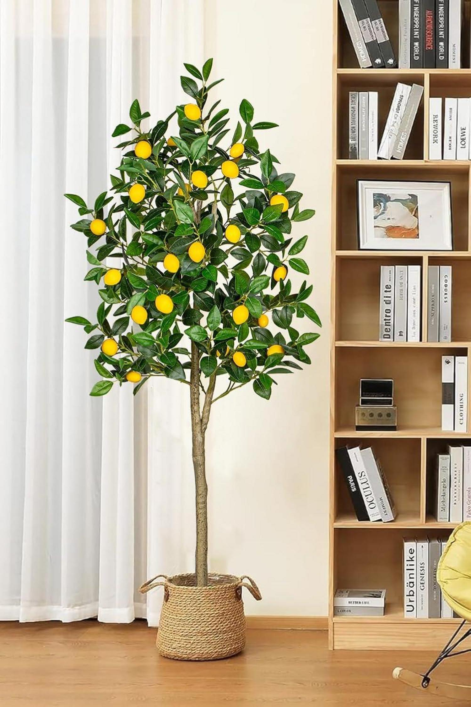 Künstlicher Zitronenbaum 150cm Groß im Topf - Moderne Dekoration