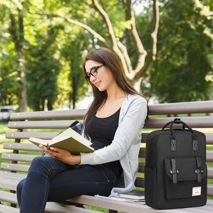 KONO Schulrucksack Unisex 13 Zoll Laptop Business Grau