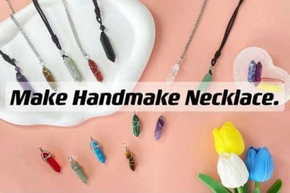 20 Stück Natürliche Edelsteine Sechseckige Zauberstab Kristalle Set