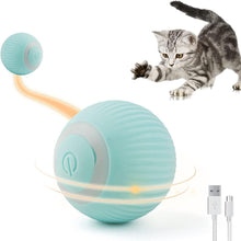 Interaktiver Katzenball USB Aufladbar LED Licht 360-Grad Spielzeug