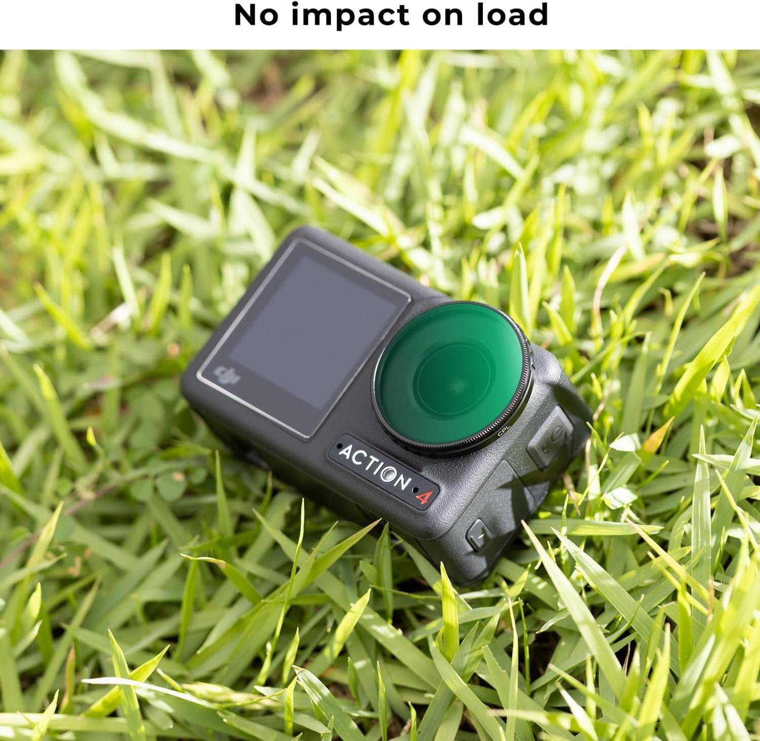 CPL Filter DJI Osmo Action 4 K&F Concept Aluminium Schwarz