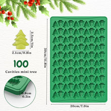 Weihnachts-Silikonform 100 Mulden Mini Baum Süßigkeiten