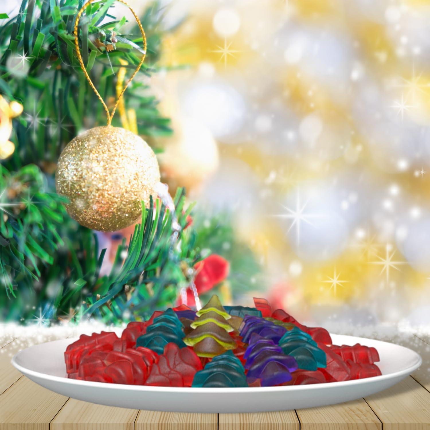Weihnachts-Silikonform 100 Mulden Mini-Weihnachtsbaum Süßigkeiten Schokolade