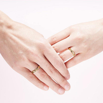 Verstellbare Partnerringe 925 Sterling Silber mit Zirkonia für Paare