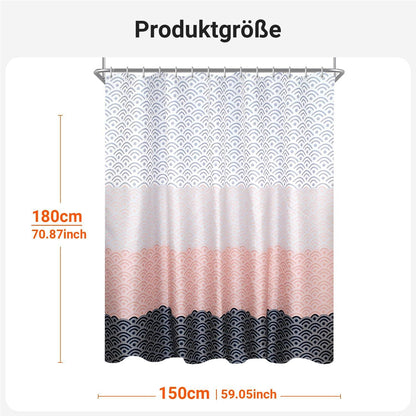 Duschvorhang Blume 150x180cm Wasserdicht Antischimmel Polyester Stoff