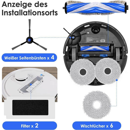 Deebot T20e OMNI Zubehör set 6 Beutel 4 Wischtücher 2 Filter