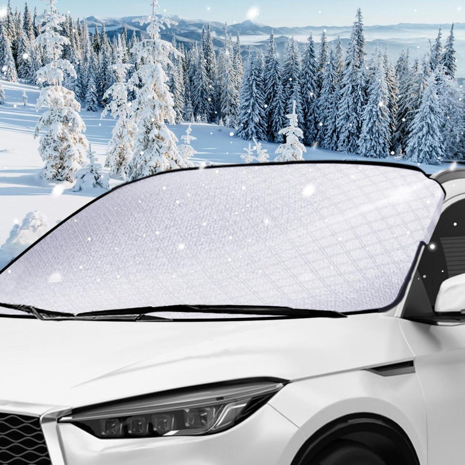 Frontscheibenabdeckung Auto Winterschutz Faltbar Abnehmbar