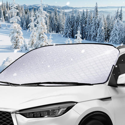Frontscheibenabdeckung Auto Winterschutz Faltbar Abnehmbar