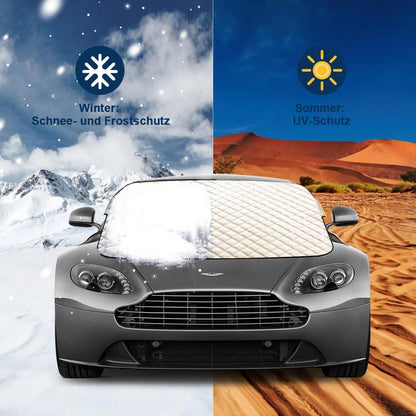 Frontscheibenabdeckung Auto Winterschutz Faltbar Abnehmbar