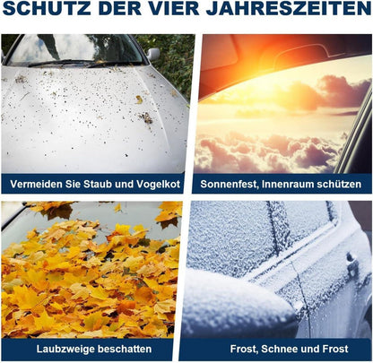 Frontscheibenabdeckung Auto Winterschutz Schnee Frost Sonne Silber