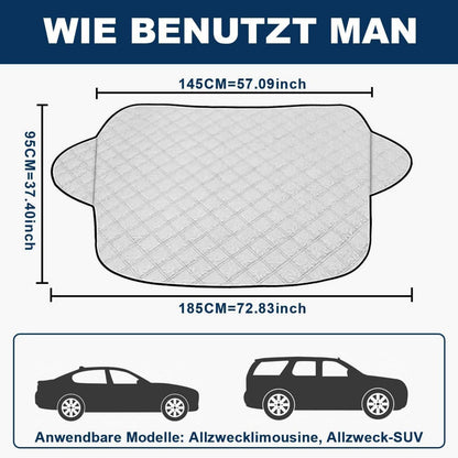 Wuiil Frontscheibenabdeckung Auto Schutz Winter Schnee Frost Sonne